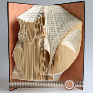 Fox Book Folding Pattern: Includes free printable downloads to personalise your gift and  full step by step tutorial.