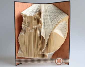 Fox Book Folding Pattern: Includes free printable downloads to personalise your gift and  full step by step tutorial.