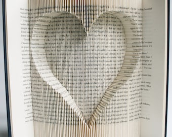 Heart Book Folding Pattern - Valentines gift - Mothers Day Gift - Wedding Gift