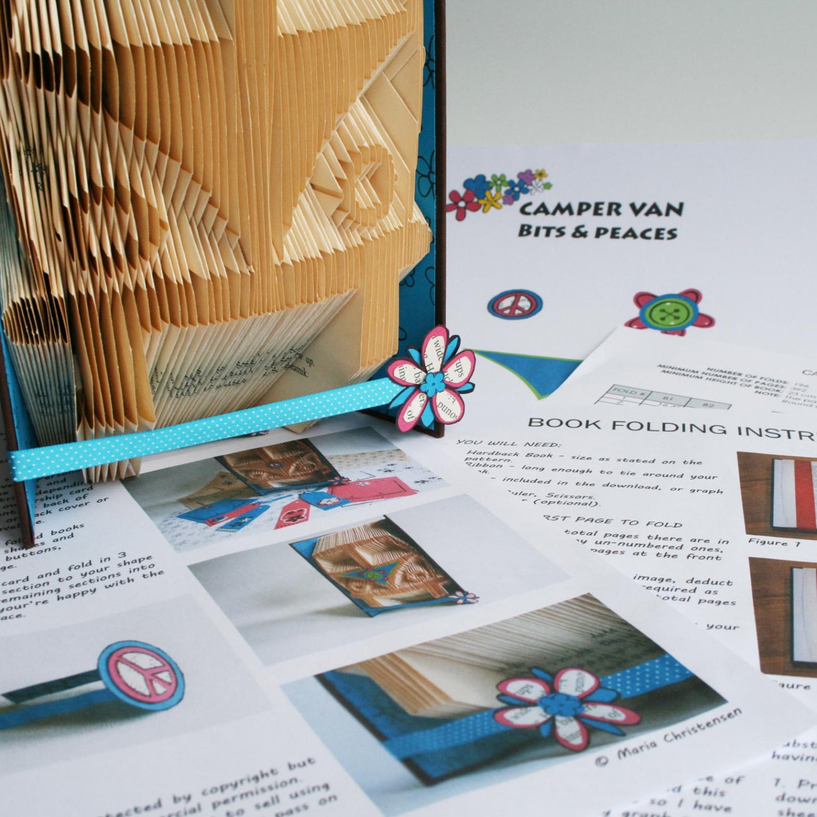 Camper Van Book Folding Pattern: Plus Free Printable Downloads | Etsy