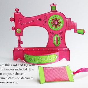 Sewing Machine Book Folding Pattern + Tutorial, Cut and Fold, Free ...