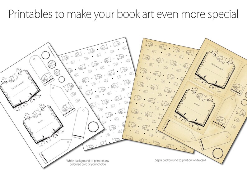 Book Folding Pattern Elephant: Includes free printable downloads to personalise your gift and full step by step tutorial. image 5