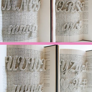 Book Folding Pattern - Alphabet Numbers Punctuation Cut and Fold ...