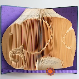 Book Folding Pattern Elephant: Includes free printable downloads to personalise your gift and  full step by step tutorial.