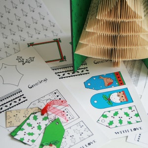 Christmas Tree Book Folding Pattern 2 Looks: Free Printable Downloads ...