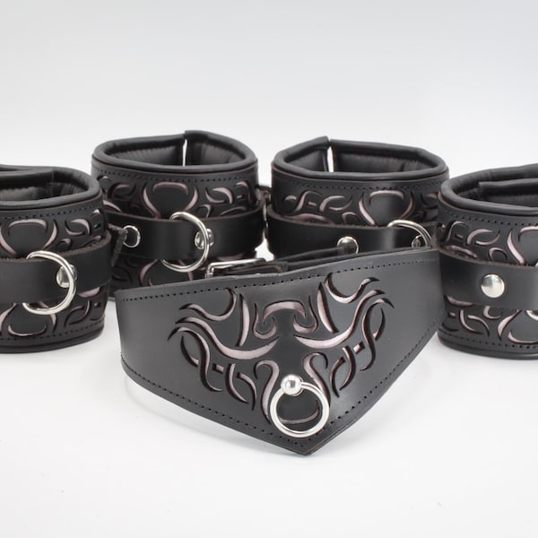 Bondage Set incision  No. 11 - Halsband und Fesseln