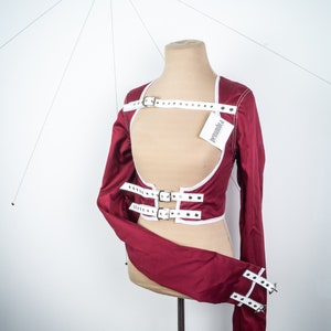 stait jacket - bolero red / white