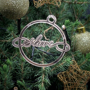 rose gold mirror ornament &quot;slave&quot;