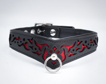 leather collar "incision  No. 1"