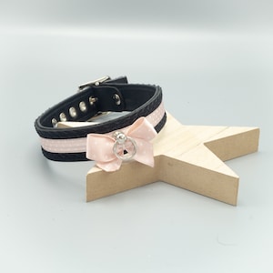 kitten speelhalsbandje &quot;delicate&quot; stippen babyroze