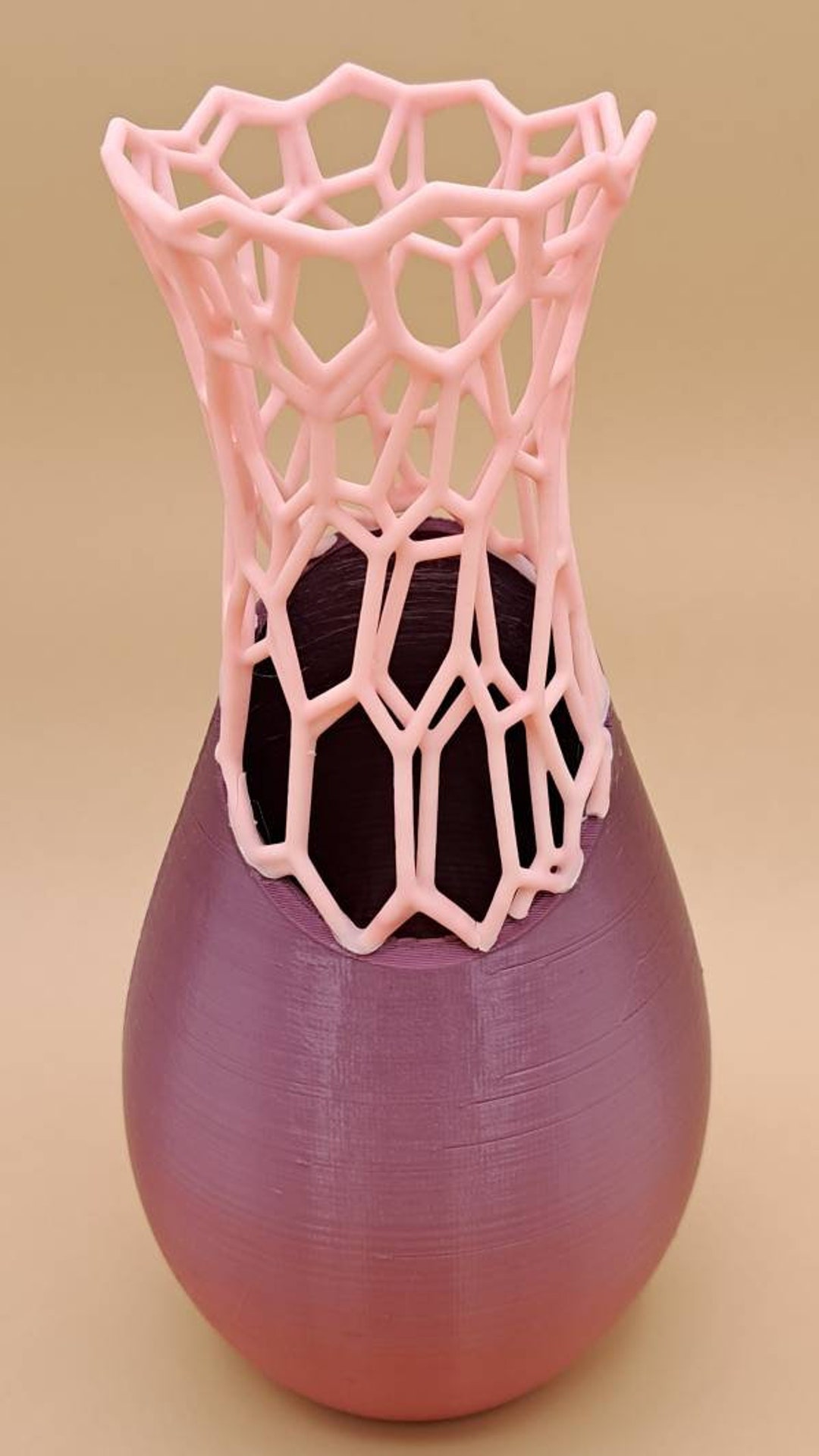 Voronoi Vase 3D Printing Vases Artificial Flowers Etsy