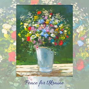 Digital file, Peace for Ukraine, Ukrainian art, Instant download, Ukraine card printable