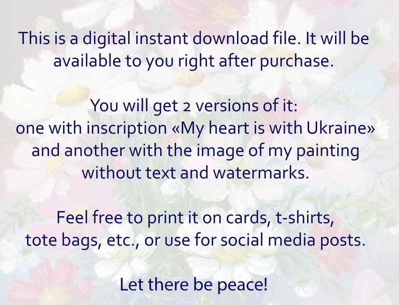 Digital file, Instant download, Ukraine, Art print, Ukraine card, Ukraine phone screensaver image 3