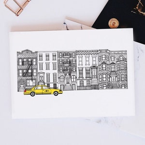 New York A6 Greeting Card |  New York stationery | work from home | stationery | New York | Travel print | Greeting Card | Card