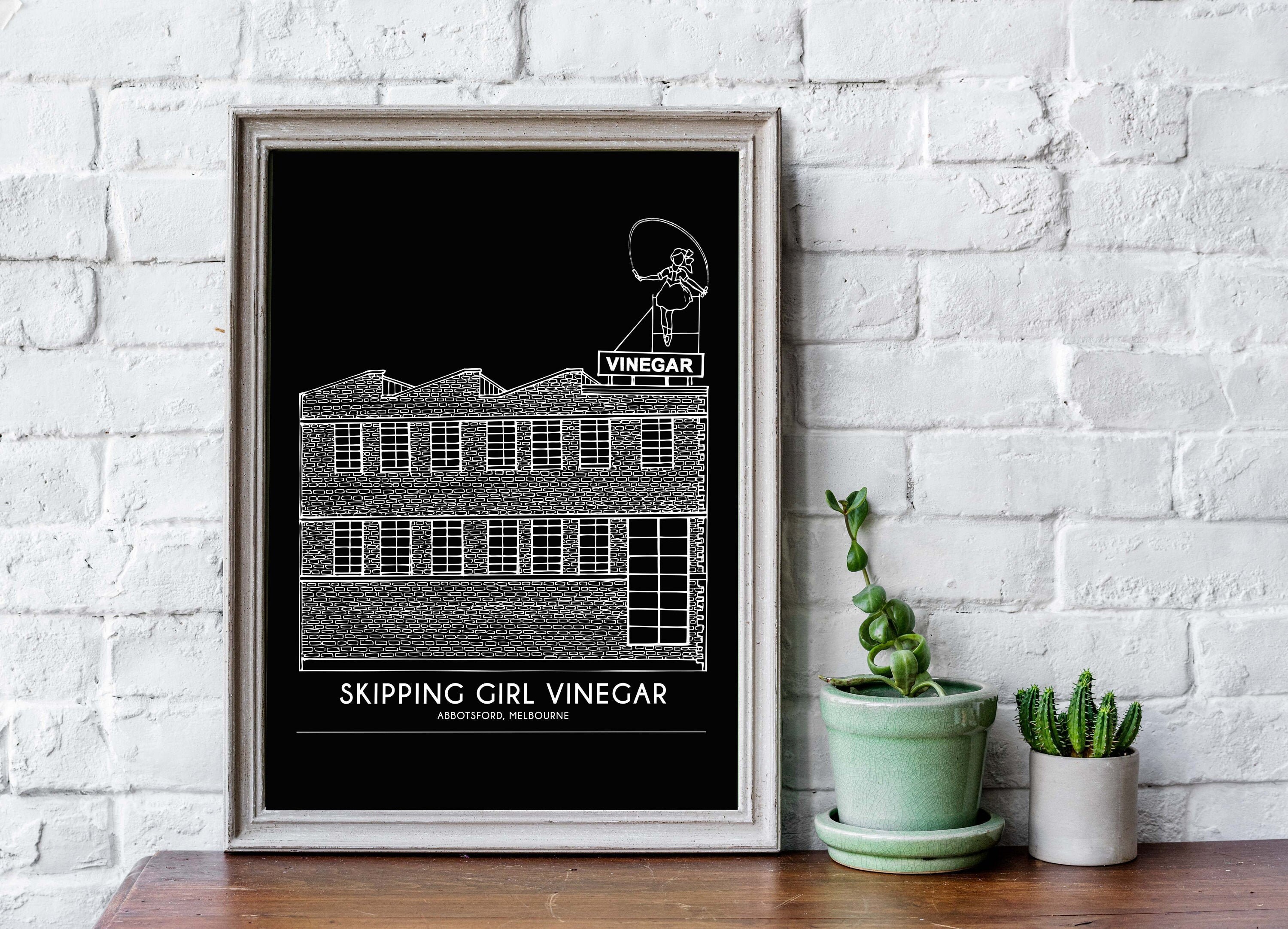 Skipping Girl Vinegar A4 Melbourne print Richmond Print Etsy