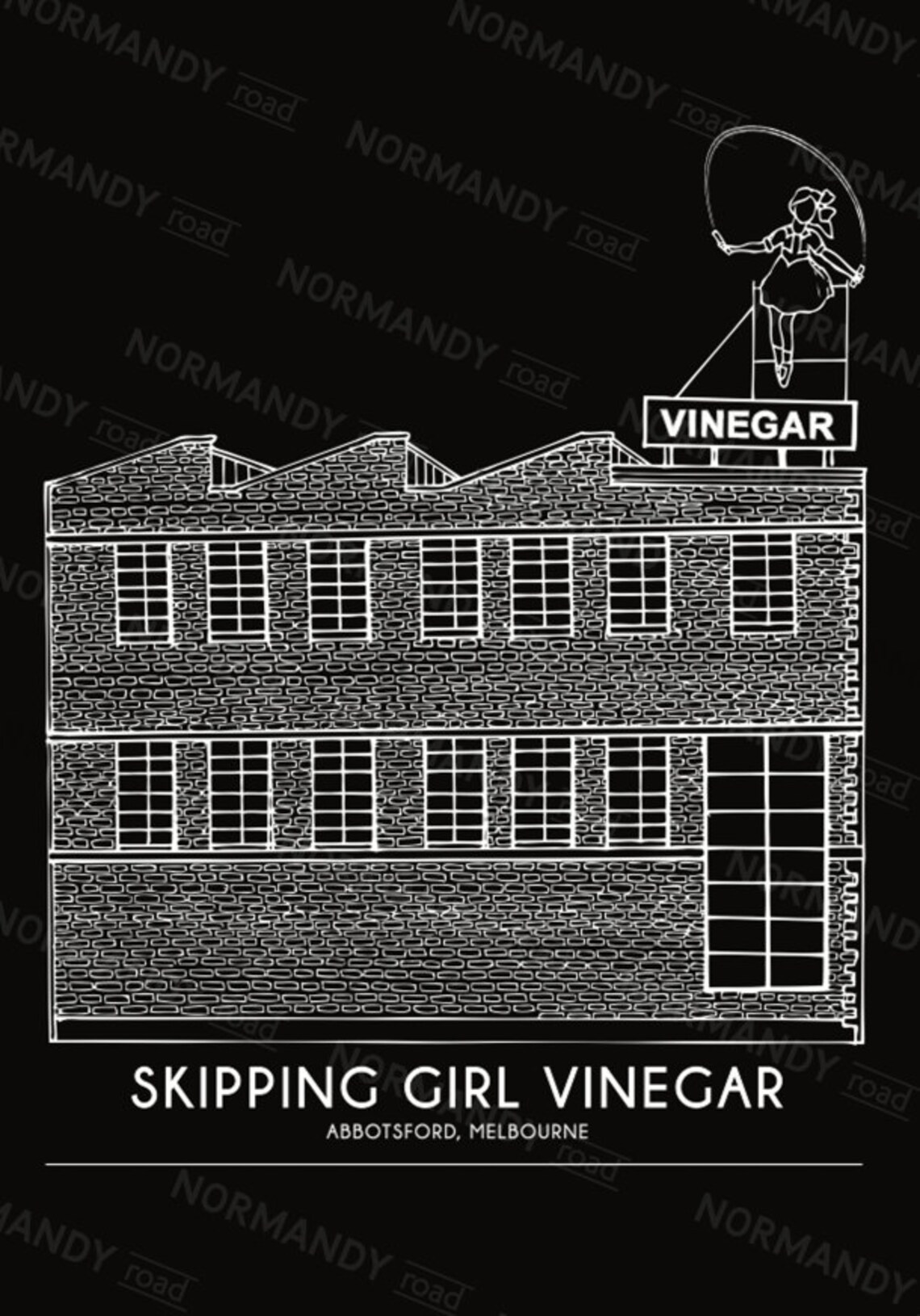 Skipping Girl Vinegar A3 Melbourne print Richmond Print Etsy