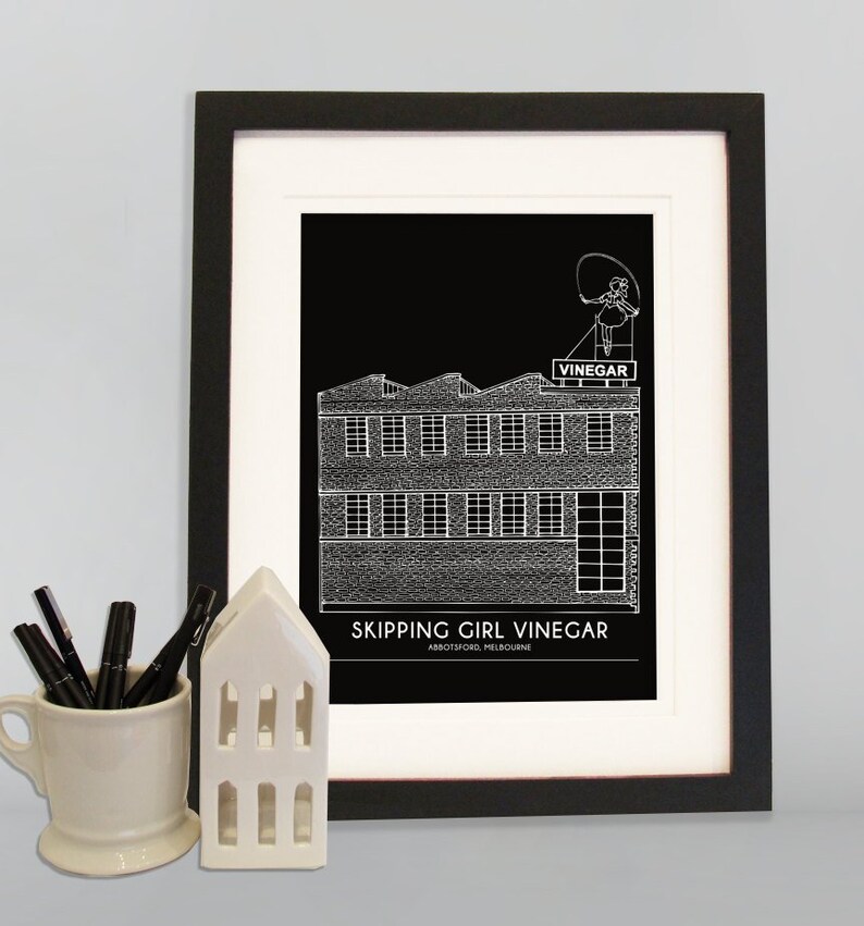 Skipping Girl Vinegar A4 Melbourne print Richmond Print Etsy