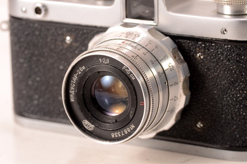 Zarja Zarya FED 2 Vintage USSR Film Serviced CLA Camera Industar 26M Lens, Fully Working, Exc image 4