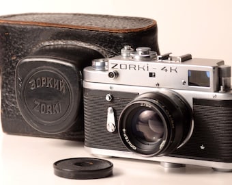 Zorki-4k ソビエト製レンジファインダーフィルムカメラ（レンズ付き