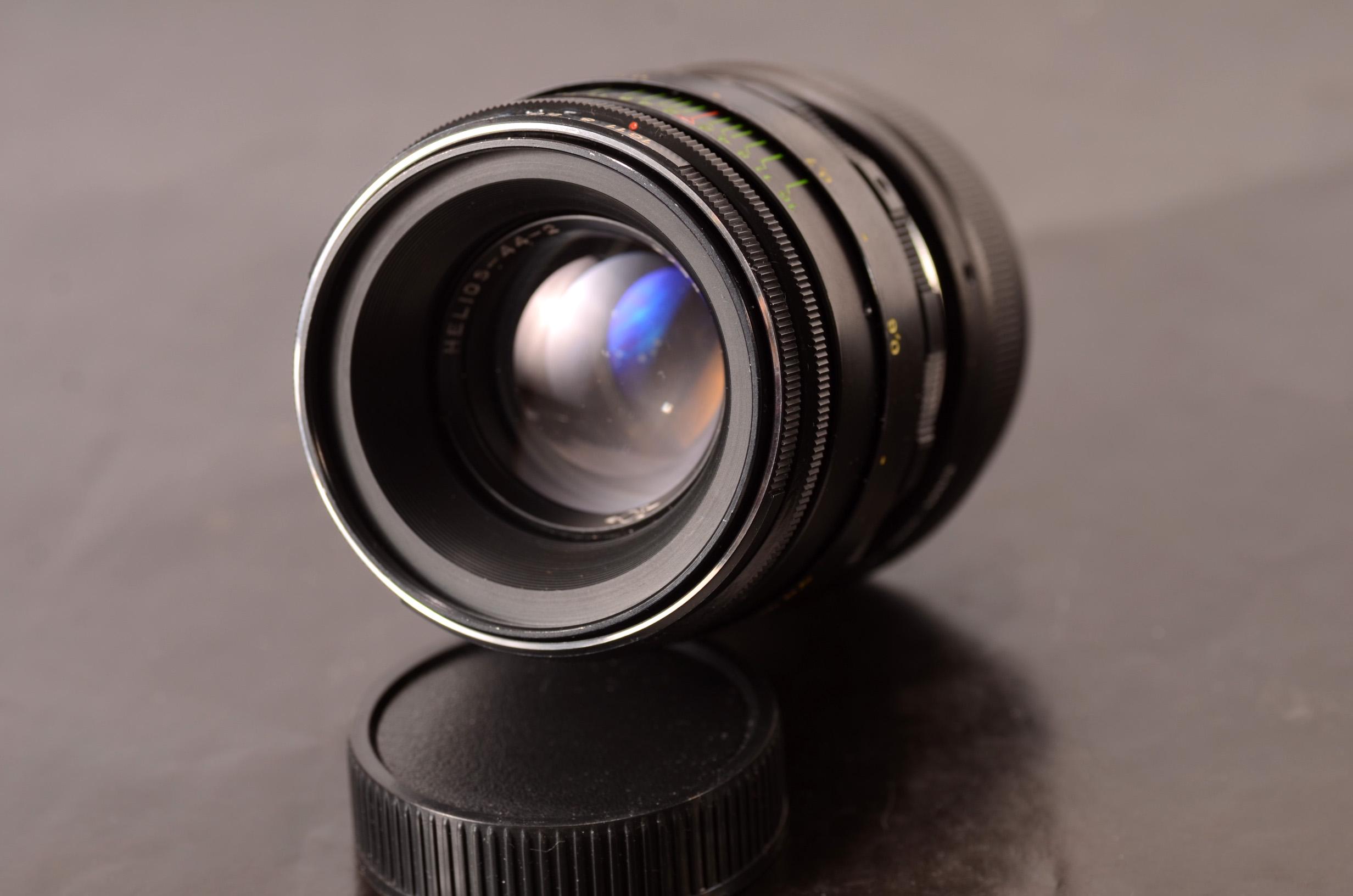 整備済み CLA Helios-44-2 58 mm F2 M42 レンズ + アダプター M4