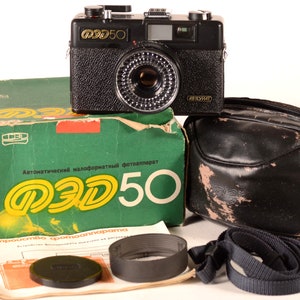 Brand NEW Fed 50 USSR Vintage 35mm Camera Soviet industar 81 Compact Film Working Camera image 10