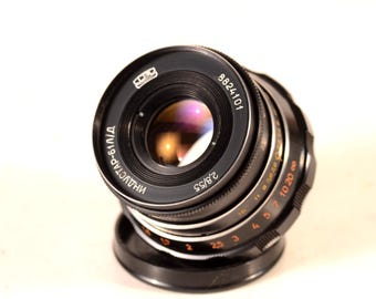 Lente Leica M39 INDUSTAR 61L/D de la URSS, f2.8, 55 mm, revisada, para cámara Fed Zorki, en perfecto estado de funcionamiento.