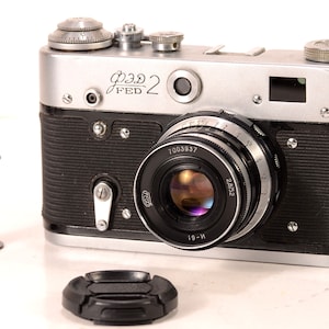 FED 2 Serviced CLA Leica USSR Copy 35mm Refurbished Camera Industar 61 Lens Fully Working