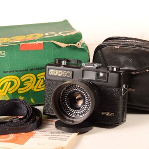 Brand NEW Fed 50 USSR Vintage 35mm Camera Soviet industar 81 Compact Film Working Camera image 1