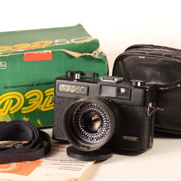 Brand NEW Fed 50 USSR Vintage 35mm Camera Soviet  industar 81 Compact Film Working Camera