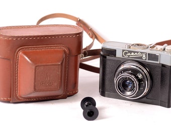 Rare Film Camera 35mm SMENA-8 T-43 4/40 Working Vintage USSR photography gift Collectible Retro scale camera Antique