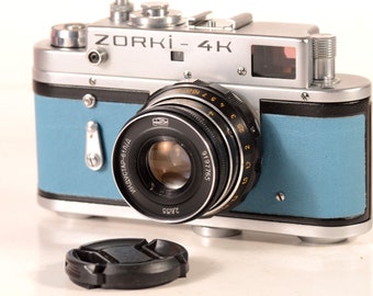 Serviced CLA Zorki 4K Refurbished 35mm Leica Film Camera Industar 61LD USSR Lens