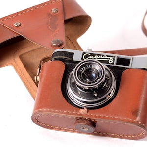 Rare Film Camera 35mm SMENA-8 T-43 4/40 Working Vintage USSR photography gift Collectible Retro scale camera Antique