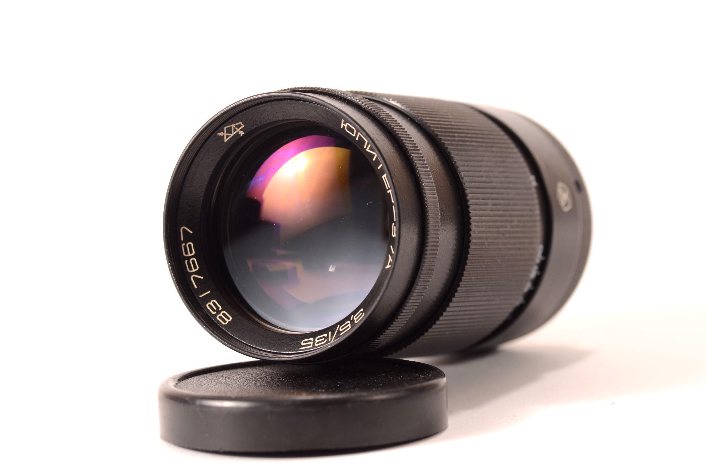 Jupiter 37A チェック済み USSR M42 レンズ、f:3,5 135 mm Nikon Canon