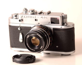 Zorki-4k ソビエト製レンジファインダーフィルムカメラ（レンズ付き