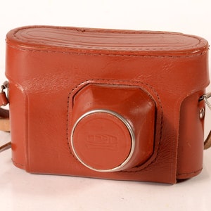 Custodia originale in vera pelle FED 3, 5, 5V, 5C pellicola sovietica 35 mm fotocamera URSS Exc+