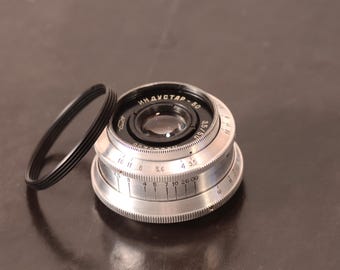 Serviced Industar 50 USSR Lens M39/M42 50mm f3.5 Canon Pentax Zenit, Fully Working EXC+