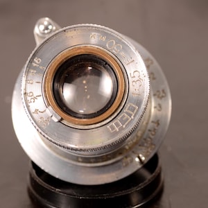 Industar 10 FED Serviced USSR Leica Lens 50 mm/3,5 L39 Leica Ltm-camera met schroefbevestiging, Infinity, Volledig werkend