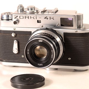 Onderhouden CLA Zorki 4K gerenoveerd 35 mm USSR Leica Film 35 mm camera Industar-61 2,8/55 mm lens