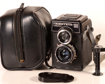 Serviced CLA Lubitel 166U Lomo TLR Medium Format Camera 6x6cm Ready to Work, EXC cond.