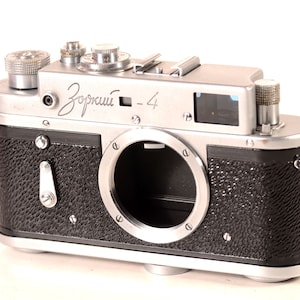 Zorki Zorkiy 4 Serviced CLA USSR Leica Copy Camera body, M39 L39,  Fully Working, MINT