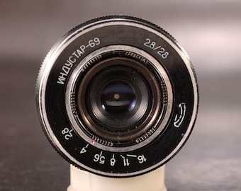 LEICA Screw Mount Modification Serviced CLA Industar-69 Converted Lens 28mm f:2.8 M39, *INFINITY* Lens & Adapter M39 - Sony Nex, Fuji, M4/3