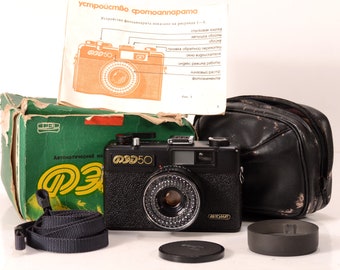 Fed 50 Working USSR Mini Camera Industar 81 38mm Lens Compact Film Camera OPEN BOX