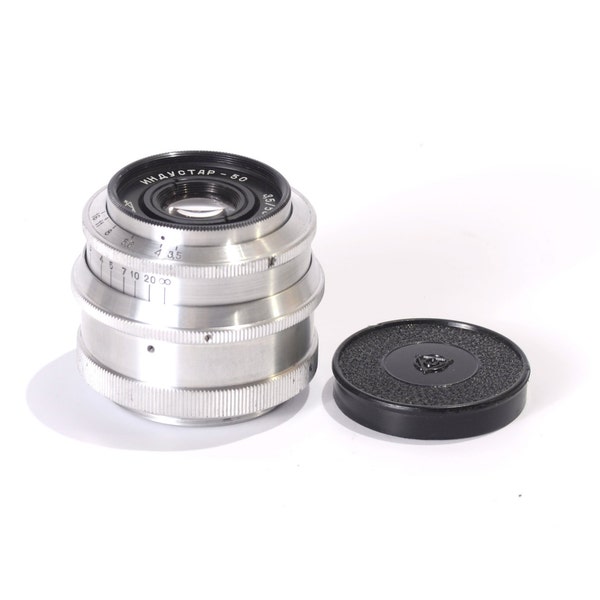 INDUSTAR 50 Wit Leica Lens 50mm f3, 5 L39 M39 schroef Mount voor de camera van de Leica LTM FED Zorki volledig werkende