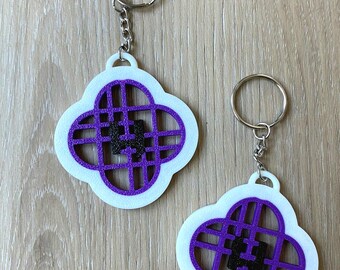 K-pop Demon Hunters Keychain | HUNTRIX Logo 3D Printed Gift for