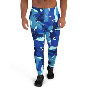Blue Camo Men&#39;s Joggers