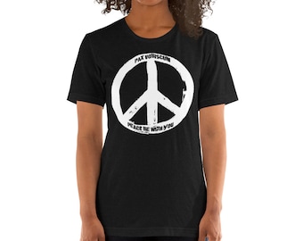 Peace - Kurzärmeliges Unisex-T-Shirt