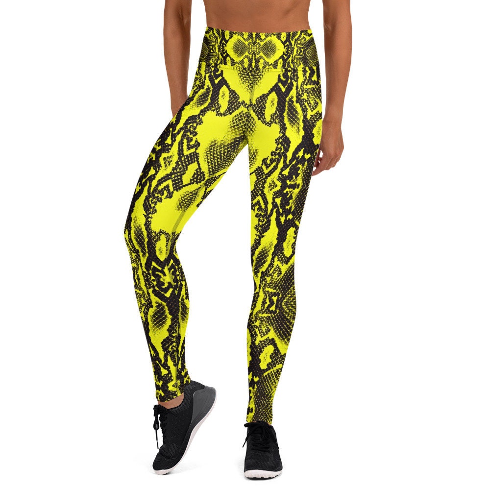 Brown hot sale snakeskin leggings