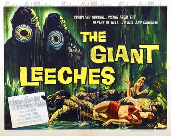 Vintage Science Fiction Horror Movie Posters - Retro 1950's Sci Fi Monster  Classic Prints - Ready To Hang Traditional Wall Art - Set of 3