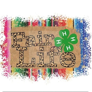 4-H Fair Life, Serape, Png Image for Sublimation, ***DIGITAL FILE ONLY***