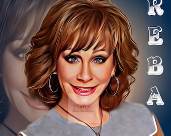 r e b a McEntire Country Music Artist Png File ***DIGITAL DOWNLOAD ONLY***